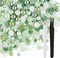 50g Mix Flatback Rhinestones Half Pearls for Crafts Mixed Size 3mm-10mm Flat Back Rhinestones for Crafts Flatback Pearls for DIY Tumblers Mugs Nail Art Shoes Clothes (Fresh Green Series)